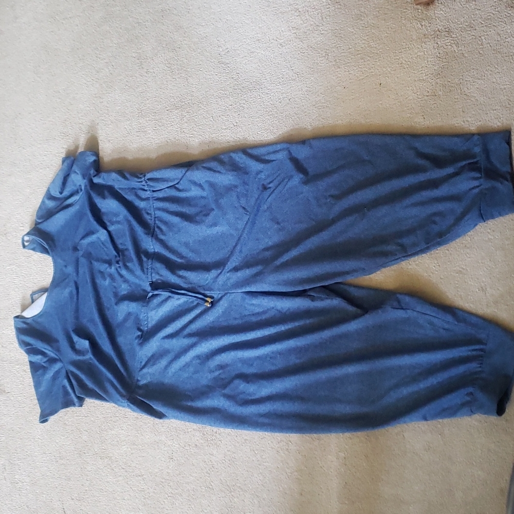 Faux Denim Jumpsuit